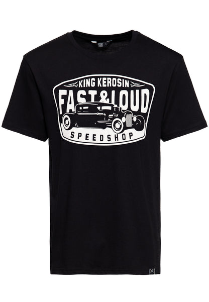 CLASSIC T-SHIRT WITH FRONT PRINT »FAST &amp; LOUD« 