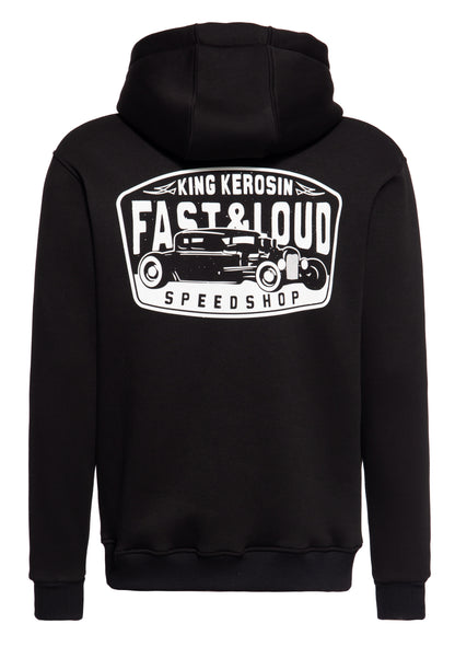 VESTE SWEAT À CAPUCHE ZIPPÉ »FAST & LOUD«